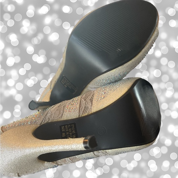 Sassy Sexy Rhinestone and Sequin Heels - Picture 9 of 9